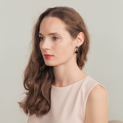 Серьги Possebon Solidat, Agata Preto, A0738.23.4 S фото 2